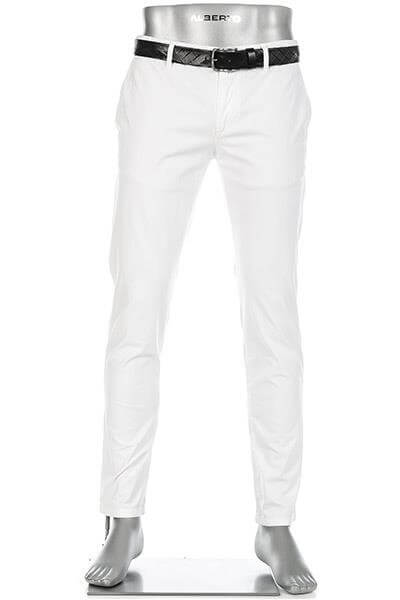 Pantalon homme blanc chino Alberto - Mode Avenue - Obernai ...