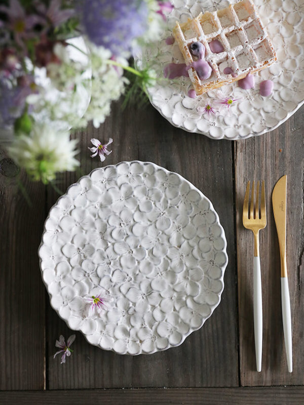 Assiette hortensia